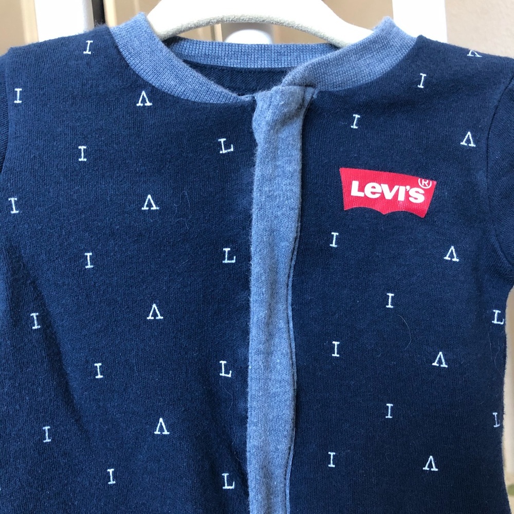 *3 FOR $15* LEVI’S zippered onesie footie pajama